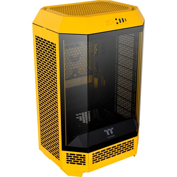 Thermaltake The Tower 300 (Σκούρο Κίτρινο, Γυαλί Tempered)