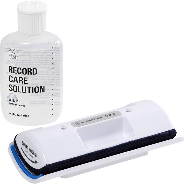 Audio Technica Schallplatten-Reinigungsset AT6012 (60ml, mit Samt-Bürstenpad)