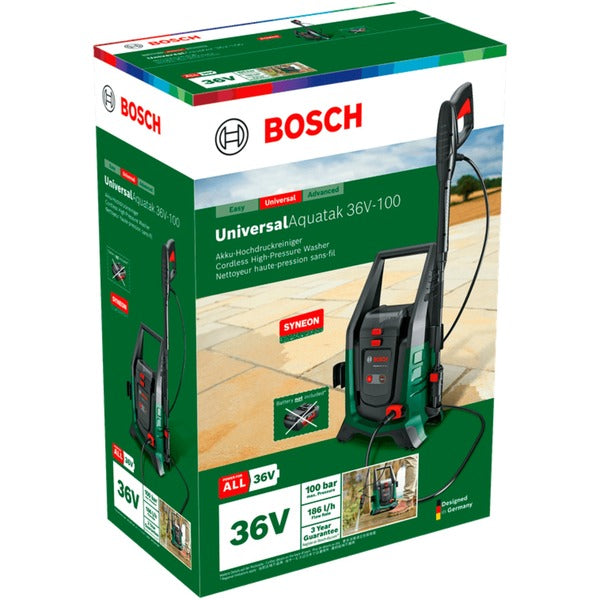 Bosch Powertools Akku-Hochdruckreiniger UniversalAquatak 36V-100, 36Volt (grün/schwarz, Li-Ionen Akku 4,0Ah, POWER FOR ALL)