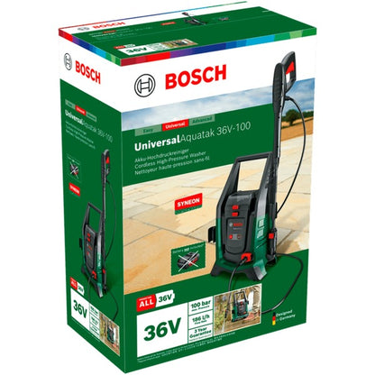Bosch Powertools Akku-Hochdruckreiniger UniversalAquatak 36V-100, 36Volt (grün/schwarz, Li-Ionen Akku 4,0Ah, POWER FOR ALL)