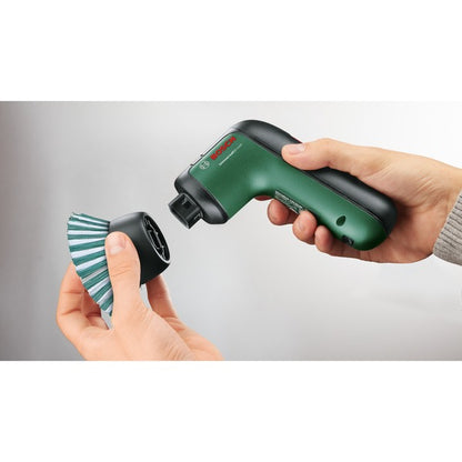 Bosch Powertools Akku-Bürste UniversalBrush Set, 3,6Volt (grün/schwarz, mit Zubehör-Set)