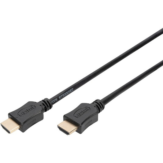 Digitus HDMI High Speed Καλώδιο με Ethernet, Τύπος A (Μαύρο, 5 Μέτρα)