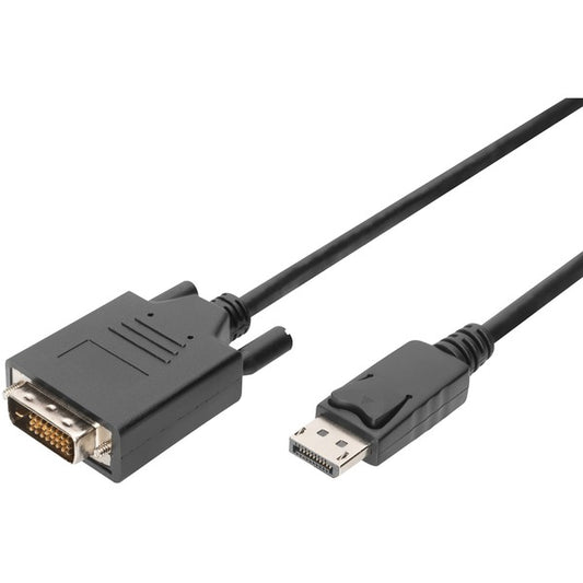Digitus Adapterkabel DisplayPort σε DVI-D (Μαύρο, 2 Μέτρα)