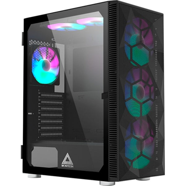 Montech X3 MESH (Black, Tempered Glass)
