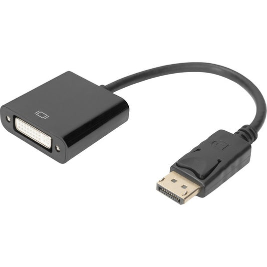 Digitus Adapter DisplayPort σε DVI (Μαύρος, 15cm)