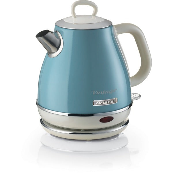 Ariete Vintage Electric Kettle Blue (Light Blue, 1,630 Watts, 1 Liter)