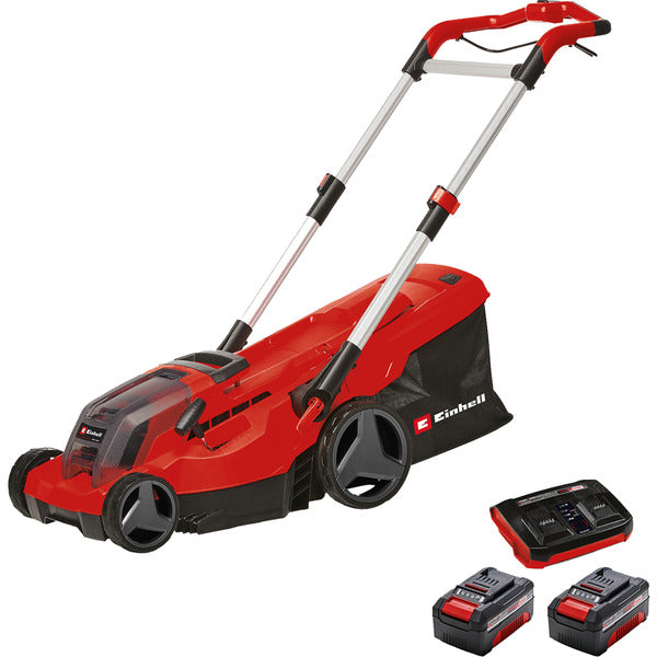 Einhell Professional Cordless Lawn Mower GP-CM 36/450 3413292 (Red/Black, 2x Li-Ion Battery 4.0Ah)