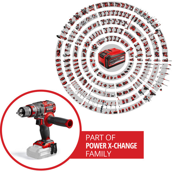 Einhell Professional Akku-Schlagbohrschrauber TP-CD 18/80 Li-i BL - Solo, 18Volt (rot/schwarz, ohne Akku und Ladegerät)