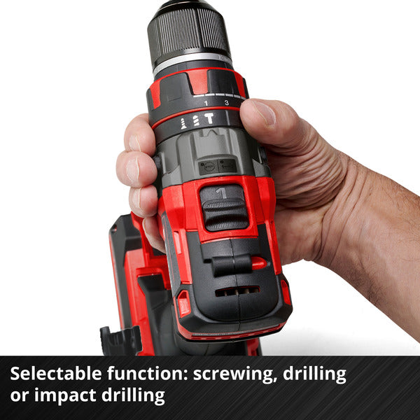 Einhell Professional Akku-Schlagbohrschrauber TP-CD 18/80 Li-i BL - Solo, 18Volt (rot/schwarz, ohne Akku und Ladegerät)