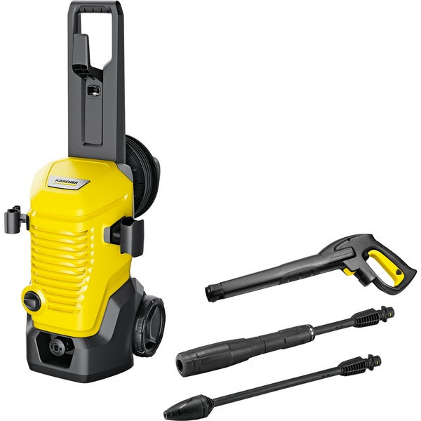 Kärcher K 4 WCM Premium (gelb/schwarz, mit Dreckfräser und Schlauchtrommel)