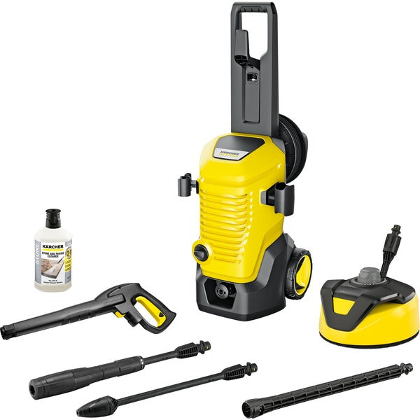 Kärcher K 5 WCM Premium Home (gelb/schwarz, mit Dreckfräser, Schlauchtrommel und Flächenreiniger)