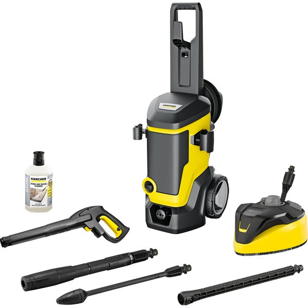 Kärcher K 7 WCM Premium Home (gelb/schwarz, mit Dreckfräser, Schlauchtrommel und Flächenreiniger)