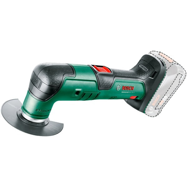 Bosch Powertools Akku-Multifunktions-Werkzeug UniversalMulti 18V-32 Solo (grün/schwarz, ohne Akku und Ladegerät, POWER FOR ALL ALLIANCE)