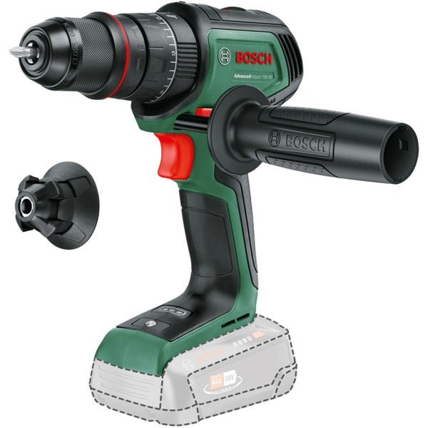 Bosch Powertools Akku-Schlagbohrschrauber AdvancedImpact 18V-80 QuickSnap Solo (grün, ohne Akku und Ladegerät, POWER FOR ALL ALLIANCE)