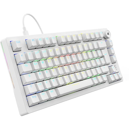 Sharkoon SKILLER SGK25 (weiß, DE-Layout, Huano Red)