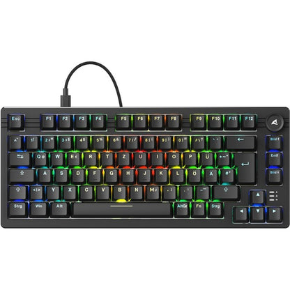 Sharkoon SKILLER SGK25 (schwarz, DE-Layout, Huano Red)