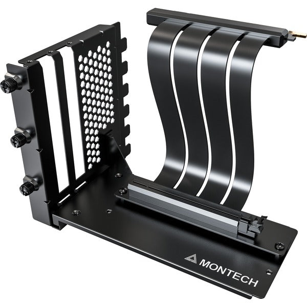 Montech Vertical GPU Mounting Kit, PCIe 4.0 Riser Cable (Black, 20cm)