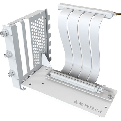Montech Vertical GPU Mounting Kit with PCIe 4.0 Riser Cable (White, 20cm)