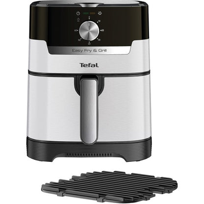 Tefal Heißluftfritteuse Easy Fry & Grill Classic (edelstahl/schwarz, 1.550 Watt, Korb 4,2 Liter)