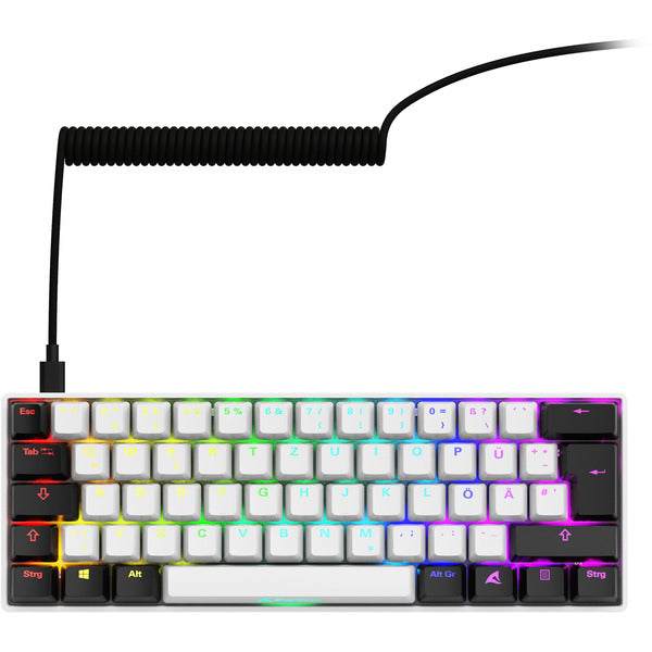 Sharkoon SKILLER SGK50 S4 Gen2 (weiß, DE-Layout, Gateron Yellow)