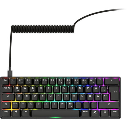 Sharkoon SKILLER SGK50 S4 Gen2 PBT (schwarz, DE-Layout, Gateron G Pro 3.0 Yellow)