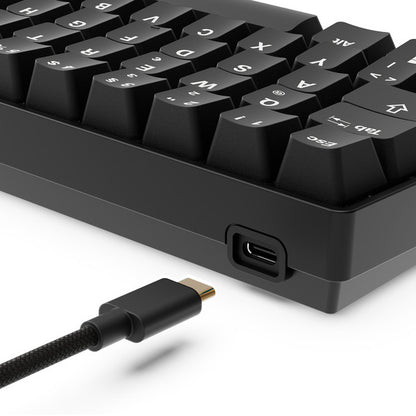 Sharkoon SKILLER SGK50 S4 Gen2 PBT (schwarz, DE-Layout, Gateron G Pro 3.0 Yellow)