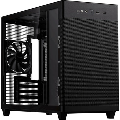 Asus PRIME AP201  (schwarz, Tempered Glass)