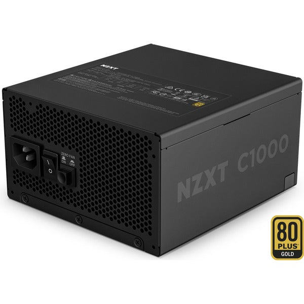 NZXT C1000 Gold ATX 3.1 (schwarz, 1x 16-Pin Grafikkarten Stecker, 6x PCIe, Kabel-Management, 1000 Watt)