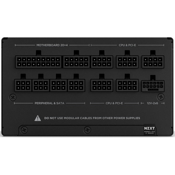 NZXT C1000 Gold ATX 3.1 (schwarz, 1x 16-Pin Grafikkarten Stecker, 6x PCIe, Kabel-Management, 1000 Watt)