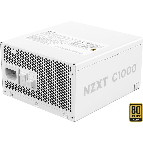 NZXT C1000 White (weiß, 1x 16-Pin Grafikkarten Stecker, 6x PCIe, Kabel-Management, 1000 Watt)