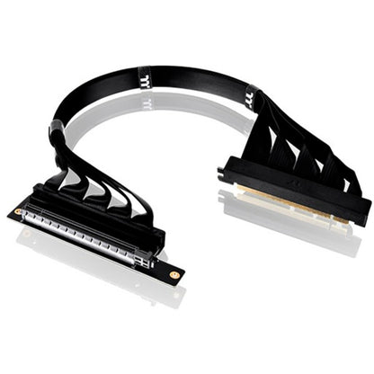 Thermaltake PCI-E 4.0 Dual 90° Riser Cable (Black, 40cm)