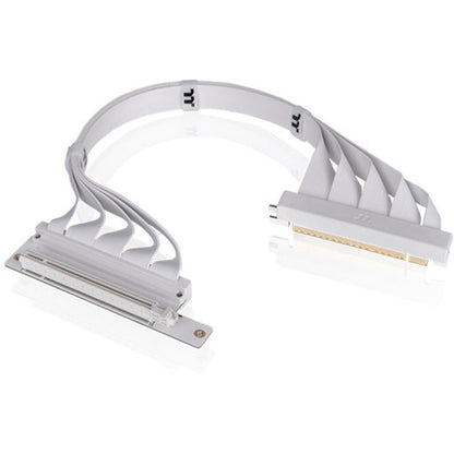 Thermaltake PCI-E 4.0 Dual 90° Riser Cable (White, 40cm)