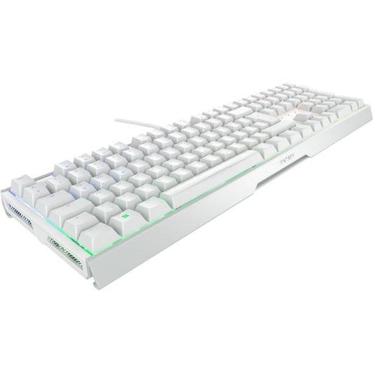 Cherry XTRFY MX 3.1 (άσπρο/ασημένιο, γερμανικό layout, Cherry MX2A καφέ)