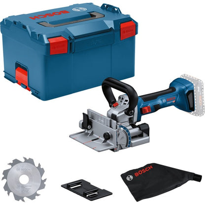 Bosch Powertools Akku-Flachdübelfräse GFF 18V-22 Professional Solo, 18 Volt (blau/schwarz, ohne Akku und Ladegerät, in L-BOXX)