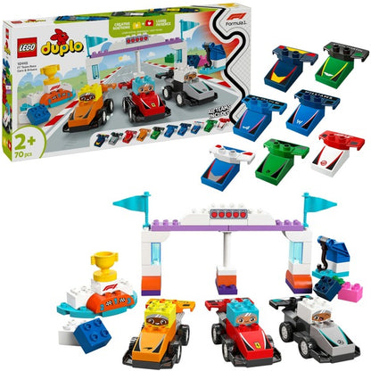 LEGO 10445 DUPLO F1 Team Rennautos με Ρεντ Φαίρ