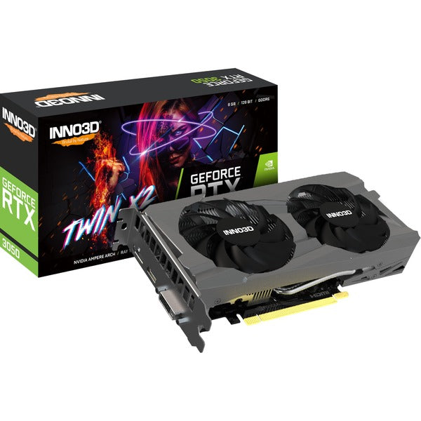 Inno3D GeForce RTX 3050 TWIN X2 (Lite Hash Rate, 1 DisplayPort, 1 HDMI 2.1)