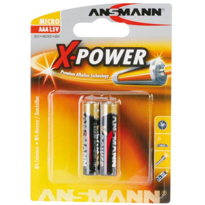 Ansmann X-Power Αλκαλική Μπαταρία Micro AAA / LR03 (2 Τεμάχια)