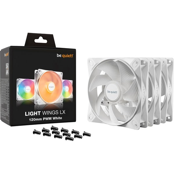 Be quiet Light Wings LX 120mm PWM White Triple Pack (weiß, 3er Pack, 120 mm)
