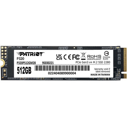 Patriot P320 512 GB (PCIe 3.0 x4, NVMe 1.3, M.2 2280)