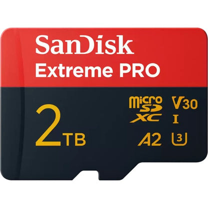 Sandisk Extreme PRO 2 TB microSDXC (UHS-I U3, Class 10, V30, A2)