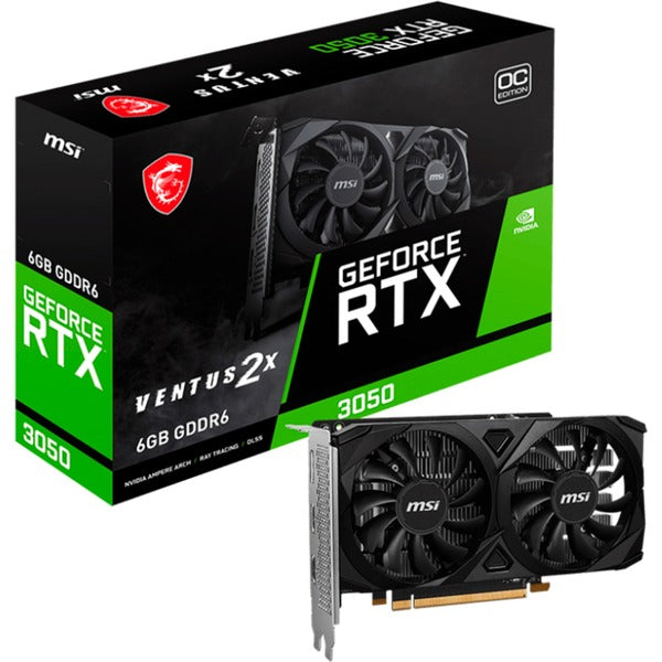 MSI GeForce RTX 3050 VENTUS 2X E OC (1x DisplayPort, 2x HDMI 2.1)