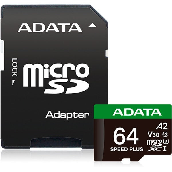 ADATA SPEED PLUS microSDXC 64 GB (UHS-I U3, Class 10, V30, A2)