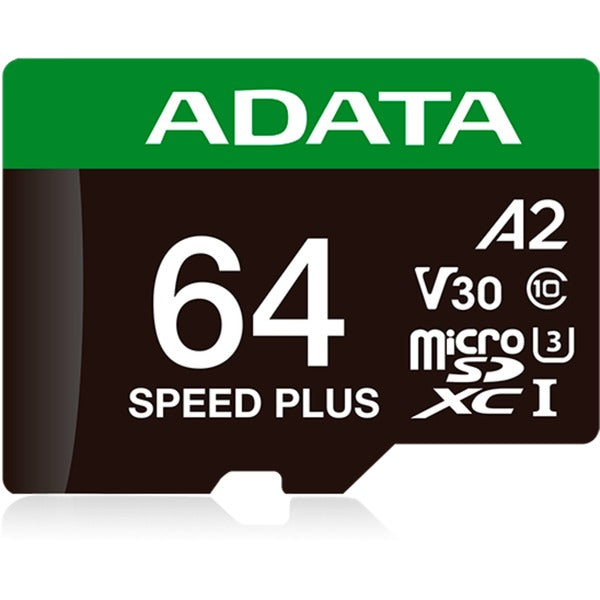 ADATA SPEED PLUS microSDXC 64 GB (UHS-I U3, Class 10, V30, A2)