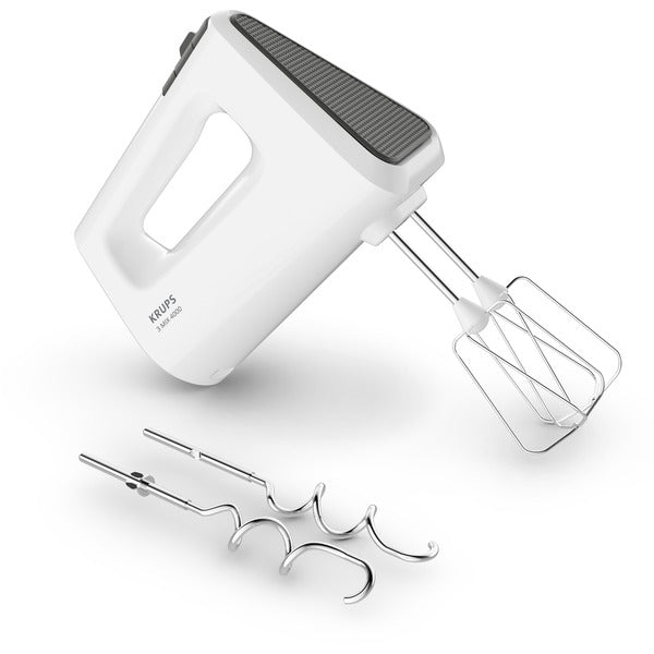 Krups Handmixer 3Mix 4000 GN4001 (weiß/grau, 450 Watt)