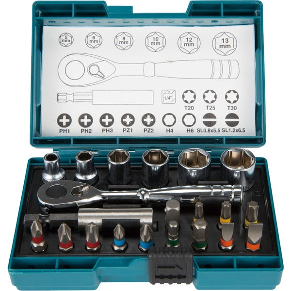 Makita 21-Piece Ratchet and Bit Set