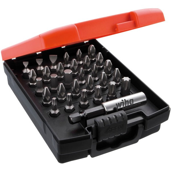 Wiha Bit-Satz Standard 31-teilig 25mm (μαύρο, 1/4", Form C 6,3)