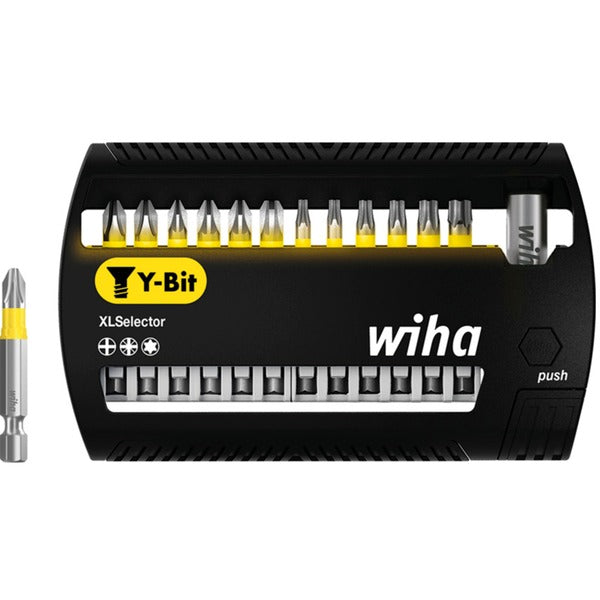 Wiha Bit-Satz XLSelector Y-Bit 50mm, 13-teilig (μαύρο/κίτρινο, PH / PZ / TX)