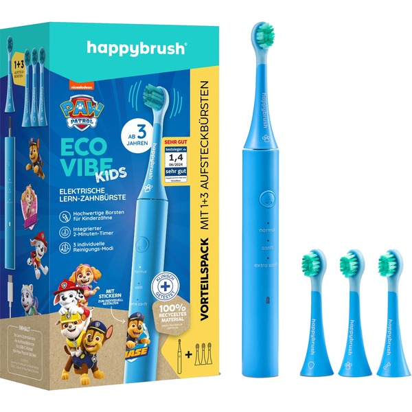 Happybrush ECO VIBE KIDS Paw Patrol - Ηλεκτρική Οδοντόβουρτσα (Ανοιχτό Μπλε)