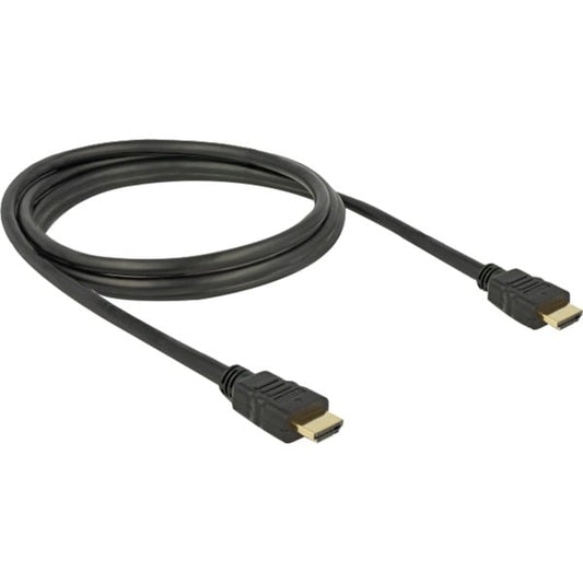 DeLOCK Καλώδιο Υψηλής Ταχύτητας HDMI με Ethernet Βύσμα > Βύσμα 4K (μαύρο, 1,5 μέτρο)