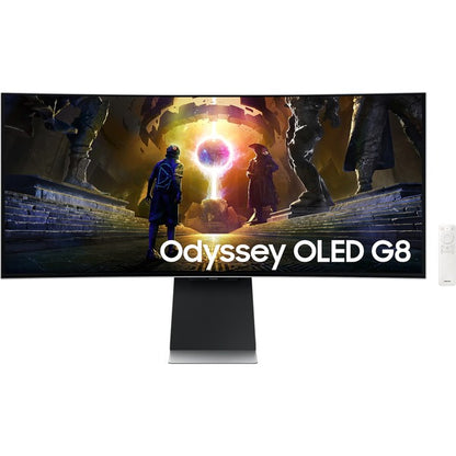 Samsung Odyssey OLED G8 S34DG850SU (86 cm (34 Zoll), silber, UWQHD, USB-C, Curved, Gaming Hub, 175Hz Panel)